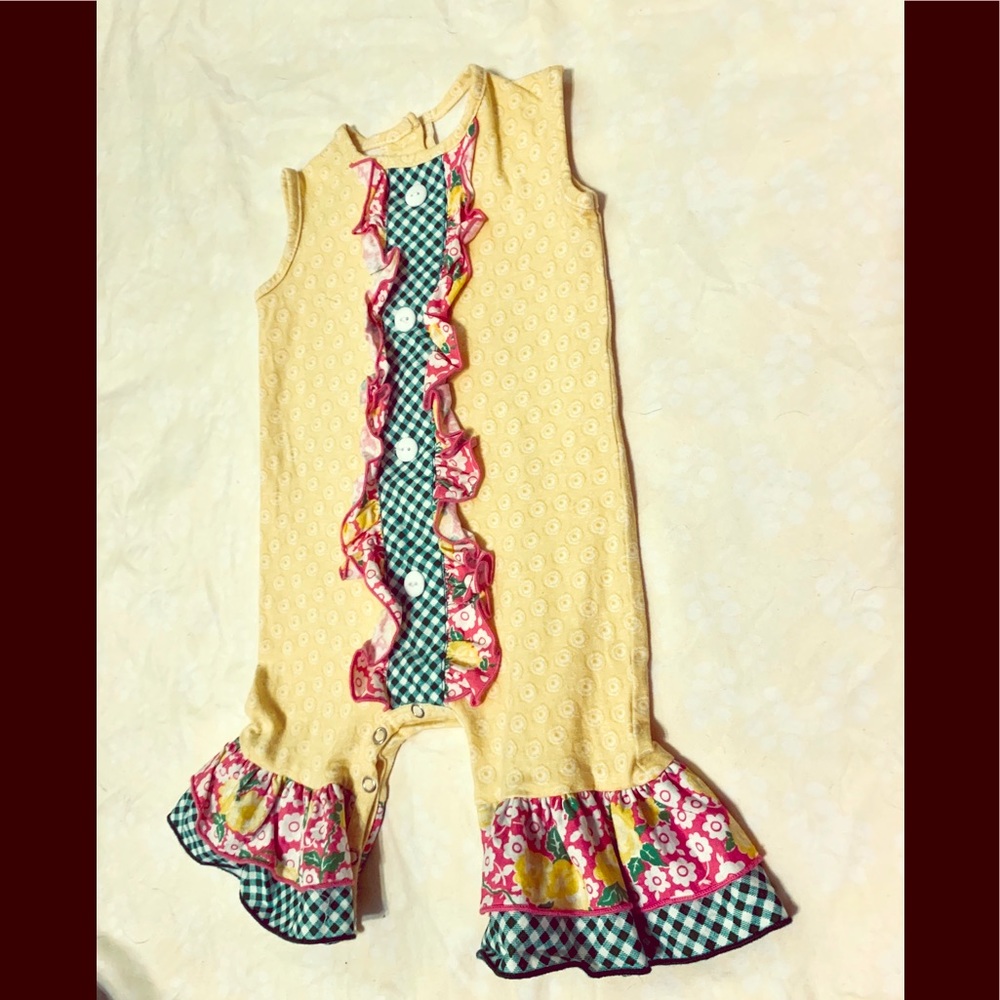 Ricrac & Ruffles romper